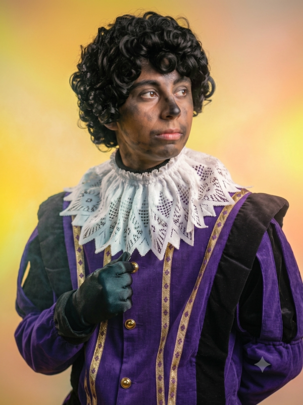 Danito Royale Noir - pietenpruik van echt haar