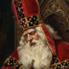 Sinterklaas in Rust – litho van TV-Sint Adrie van Oorschot