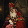 Sinterklaas in Rust – litho van TV-Sint Adrie van Oorschot