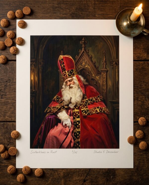 Sinterklaas in Rust – Gelimiteerde litho