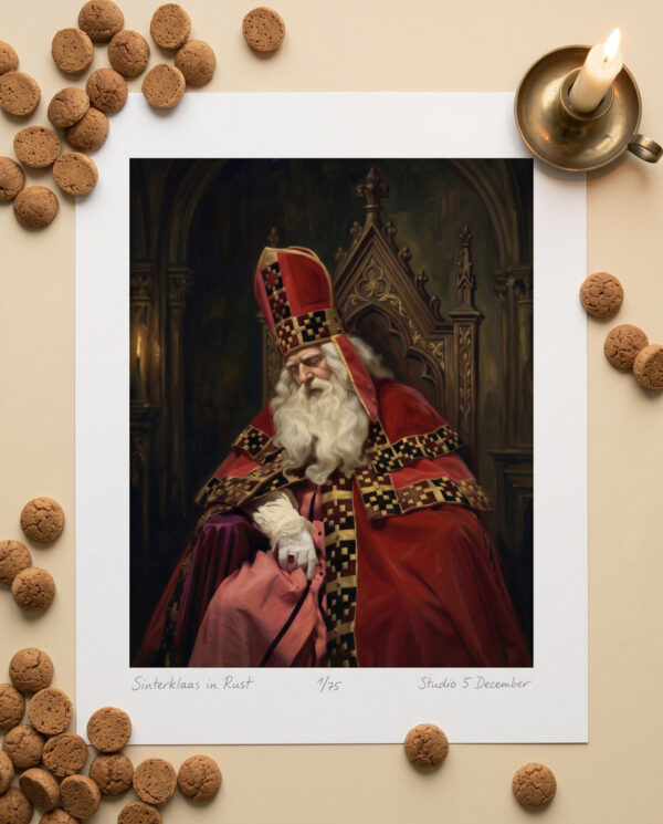 Sinterklaas in Rust – Gelimiteerde litho